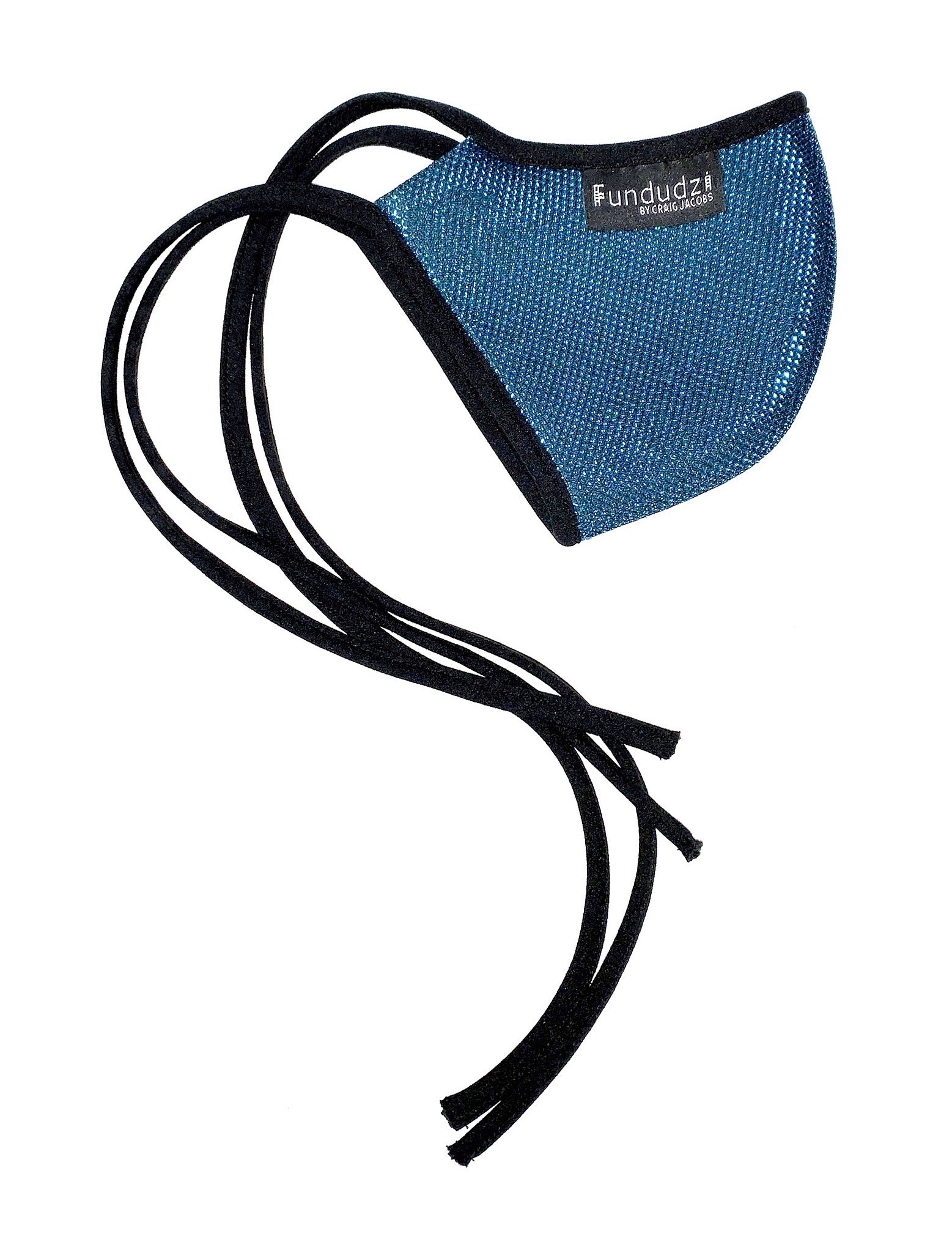 Kali sapphire blue glitter neoprene mask